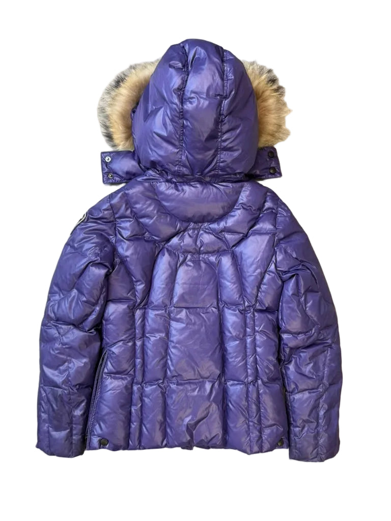 Blauer Fell Kapuze Puffer W (12)
